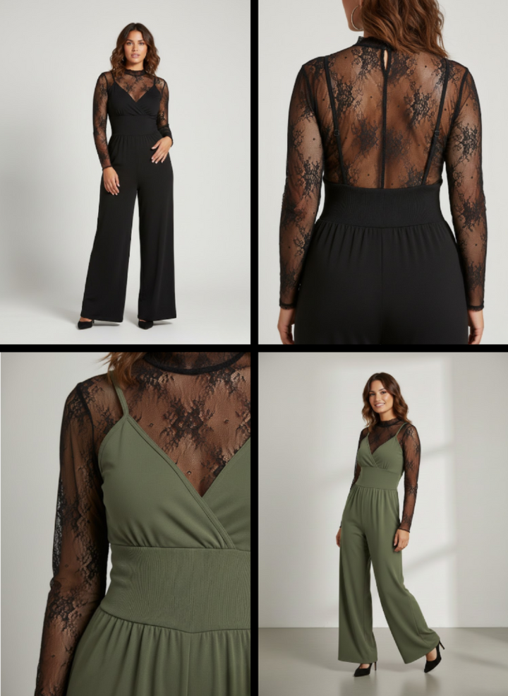 Solène™ — Ensemble combinaison élégant dentelle moderne
