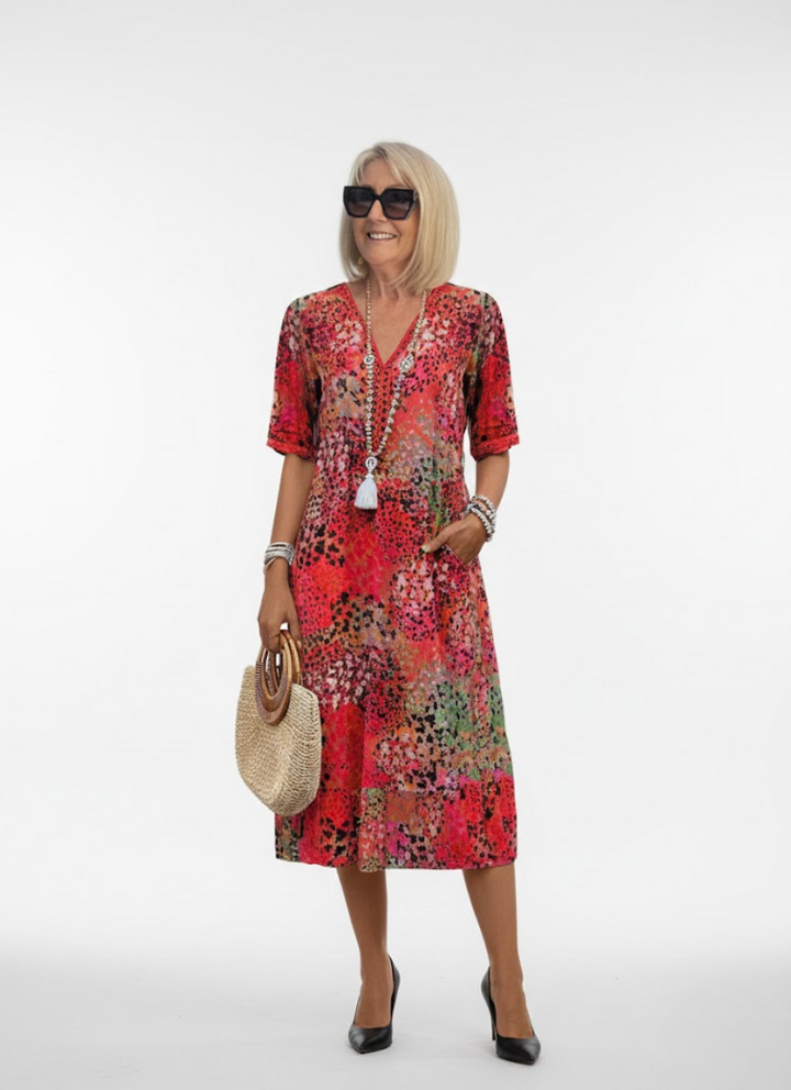 Florentine™ — Robe midi florale fluide élégante