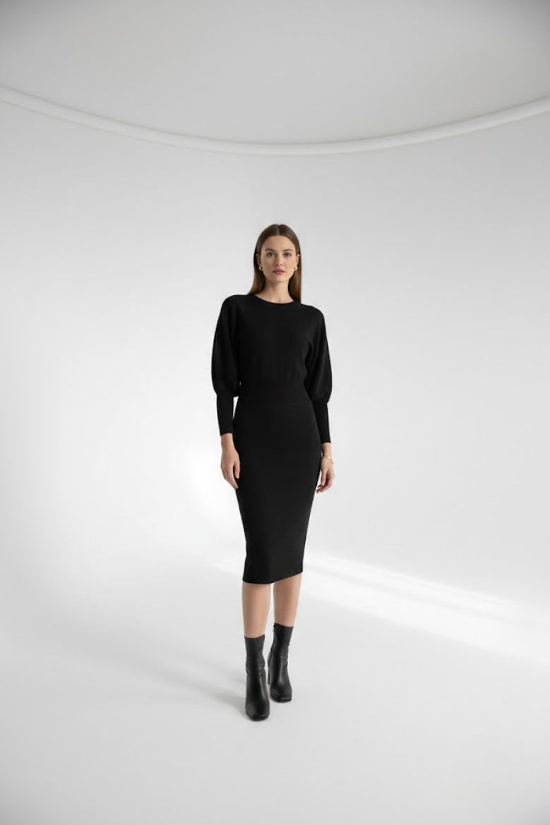 Mathilde™ — Robe midi élégante confortable intemporelle