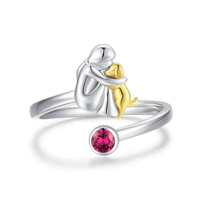 Rose™ – Bague icône chien