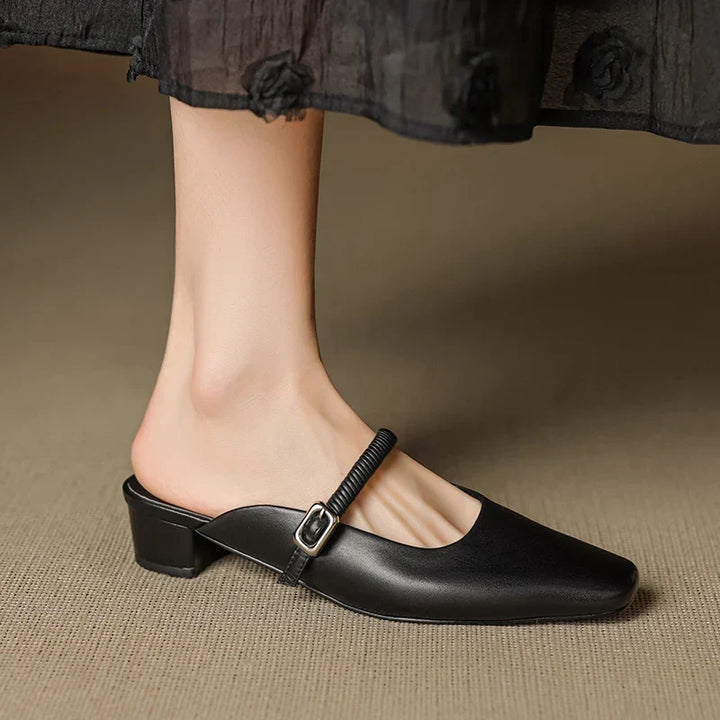 Lisa | Mules Mary Jane à Bout Carré
