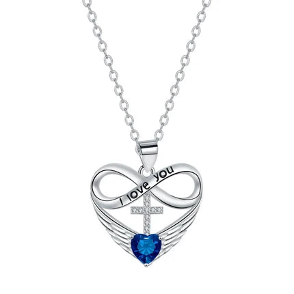 Éternelle™ — Collier cœur infini pierre de naissance