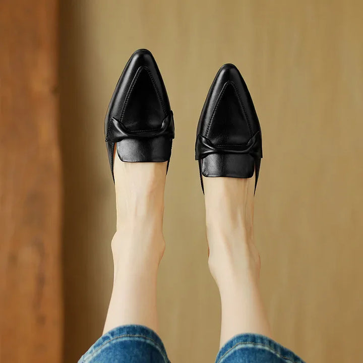Marcella | Mules à Pointe avec Nœud