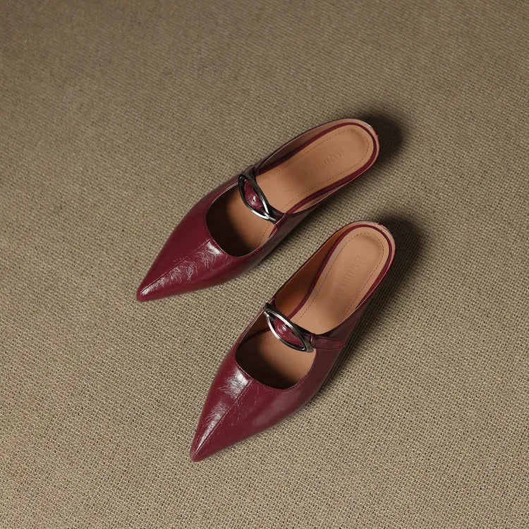 Regine | Mules à Pointe avec Boucle