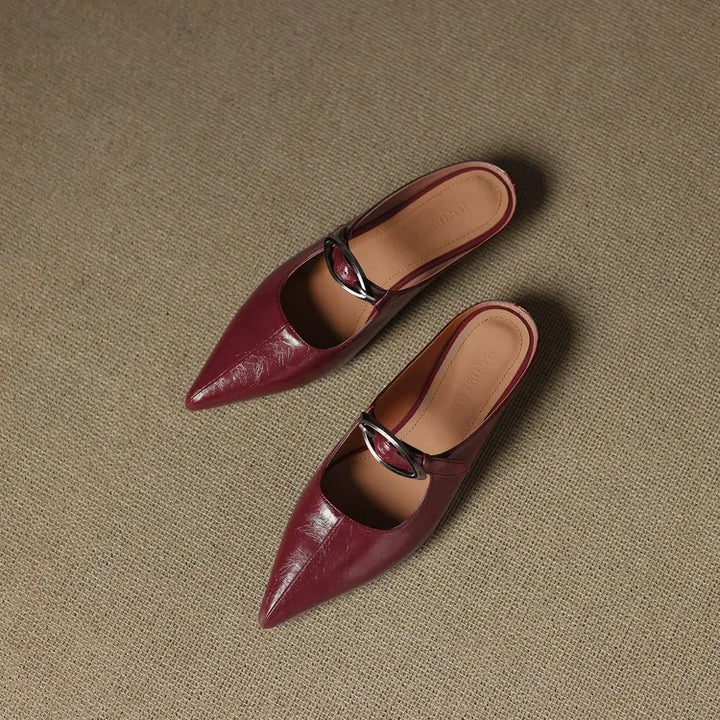 Regine | Mules à Pointe avec Boucle