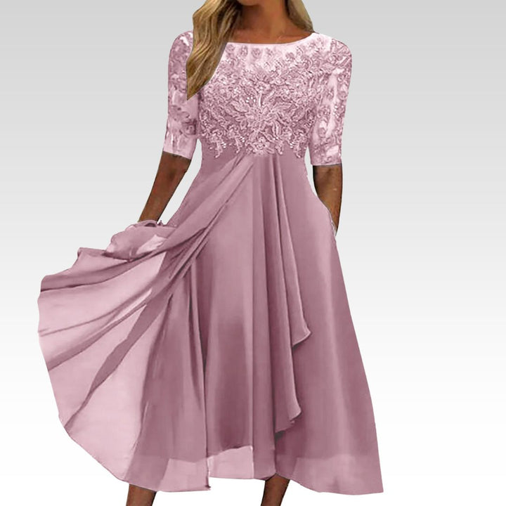 Puck™ - Robe Midi Élégante en Dentelle