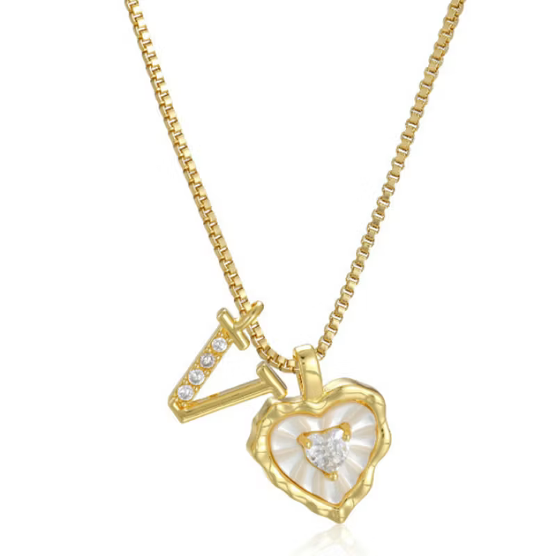 Zorélisse™ — Collier cœur initiale élégance personnalisée