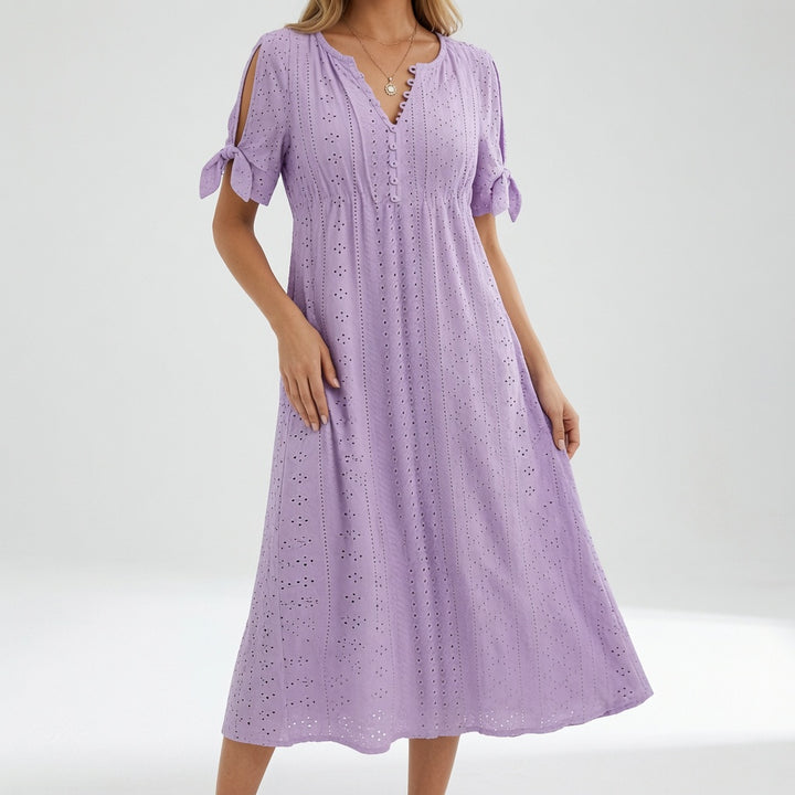 Lorélia™ — Robe bohème brodée élégance estivale