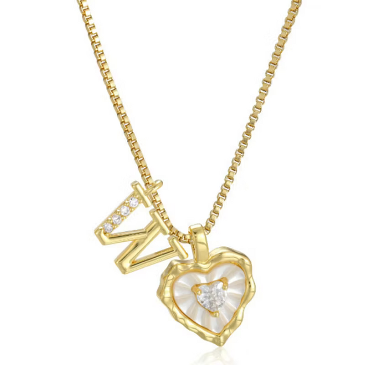 Zorélisse™ — Collier cœur initiale élégance personnalisée