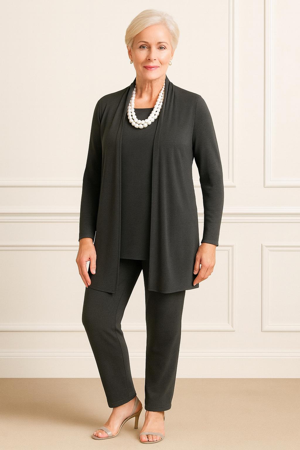 Completo Cardigan, Maglia & Pantalone “Rosy" F10/13-8