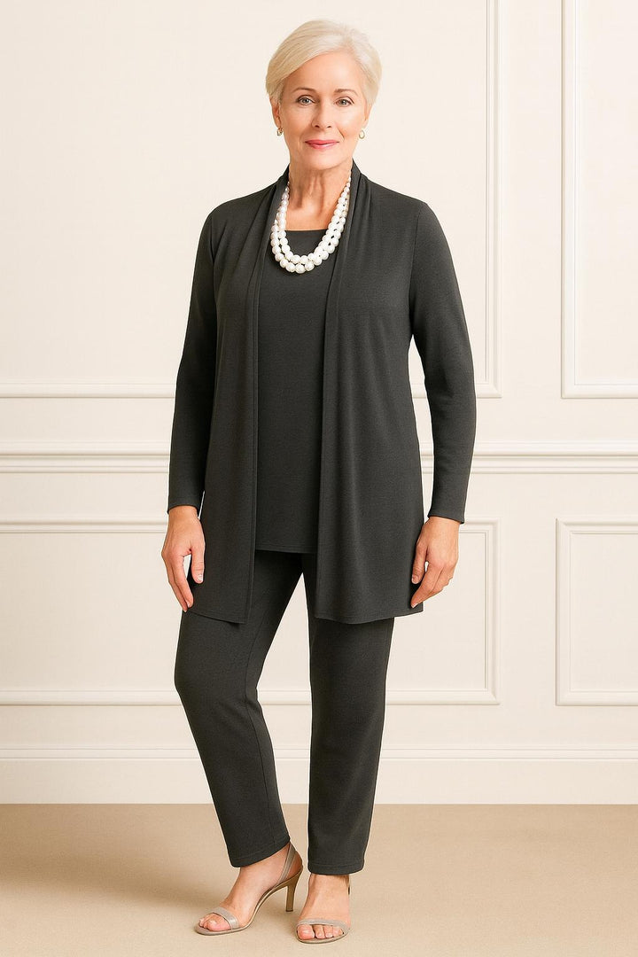 Completo Cardigan, Maglia & Pantalone “Rosy" F10/13-8