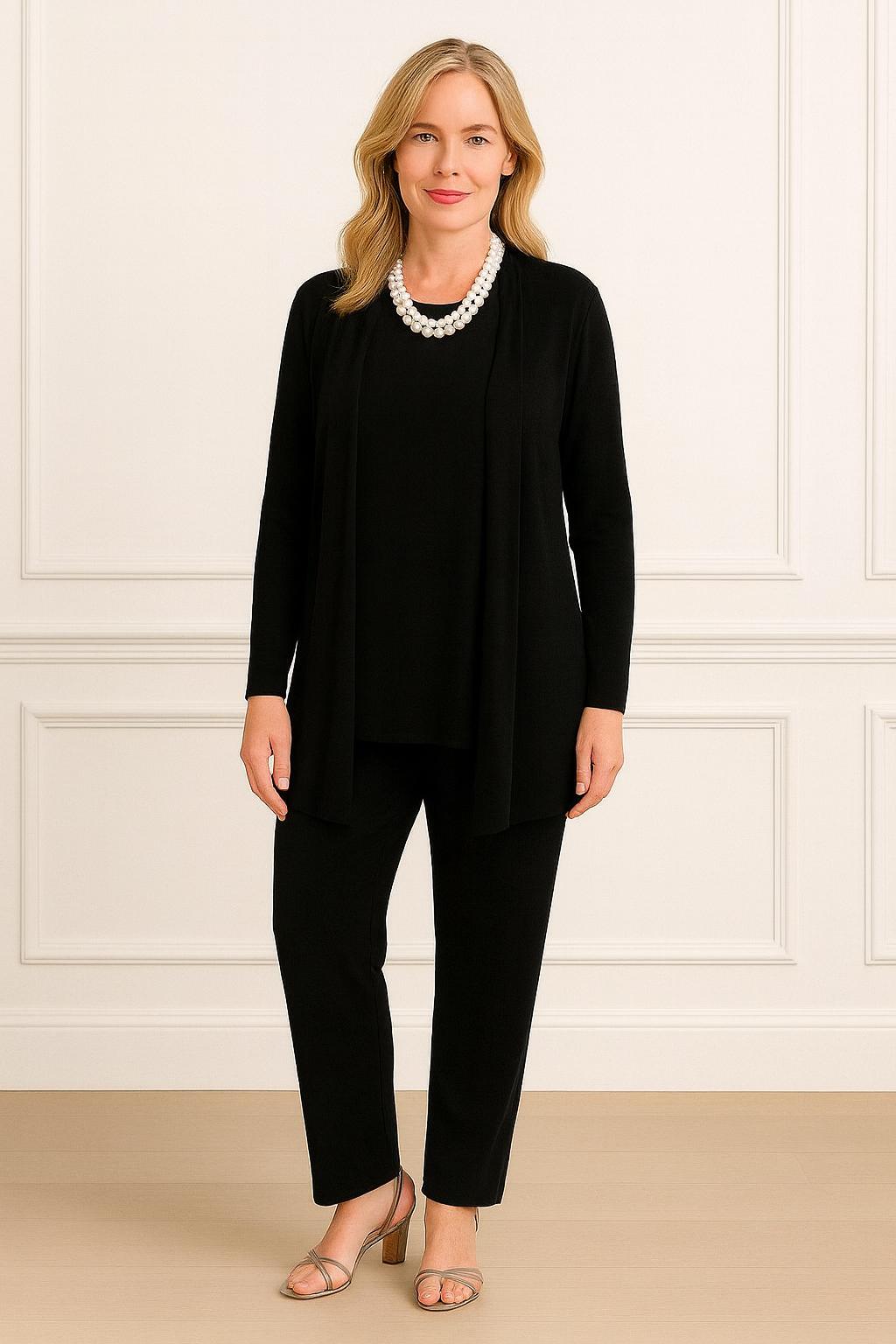 Completo Cardigan, Maglia & Pantalone “Rosy" F10/13-8