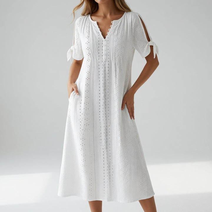 Lorélia™ — Robe bohème brodée élégance estivale