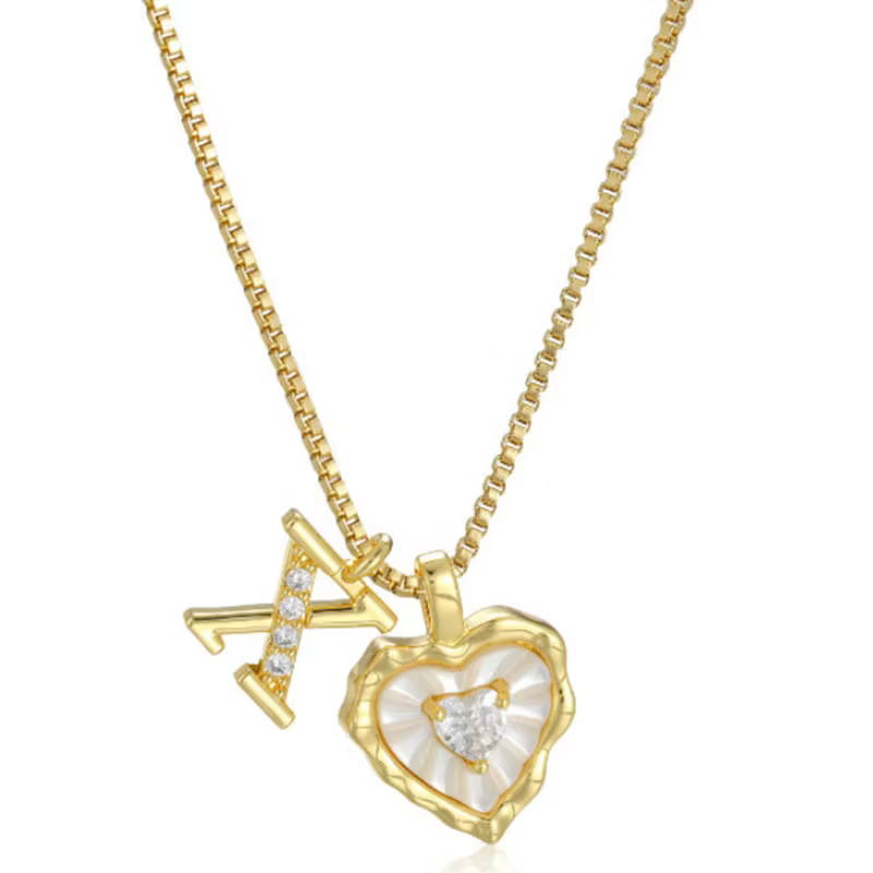 Zorélisse™ — Collier cœur initiale élégance personnalisée