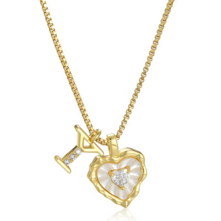 Zorélisse™ — Collier cœur initiale élégance personnalisée
