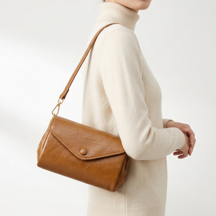 Noléna™ — Sac bandoulière cuir élégance minimaliste
