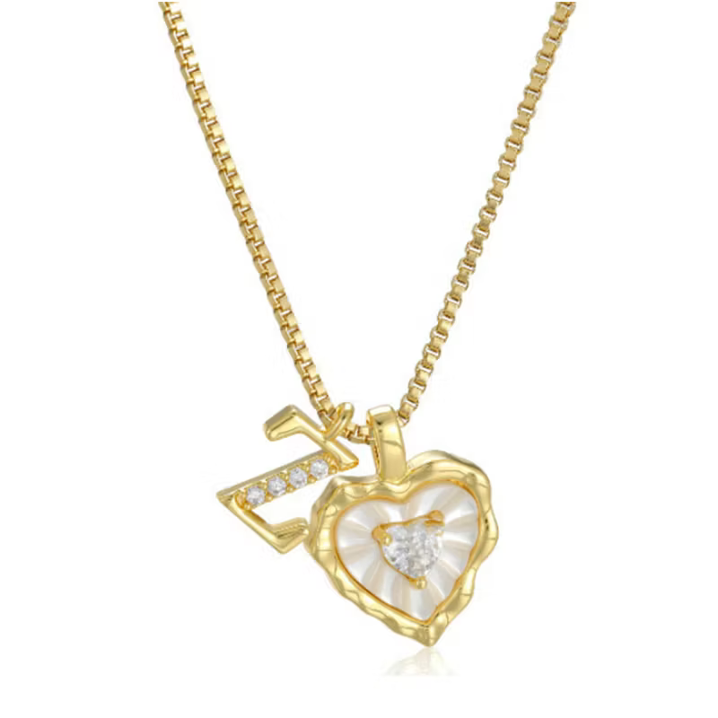 Zorélisse™ — Collier cœur initiale élégance personnalisée