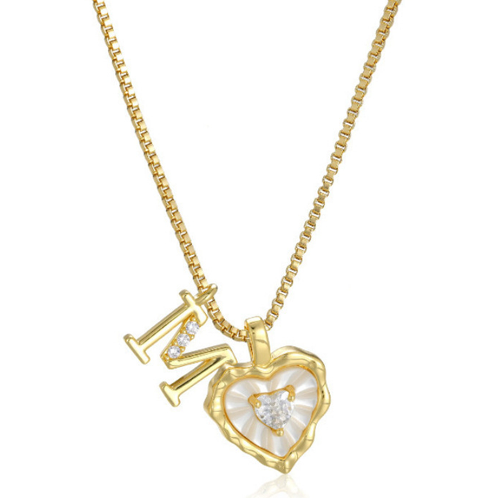 Zorélisse™ — Collier cœur initiale élégance personnalisée