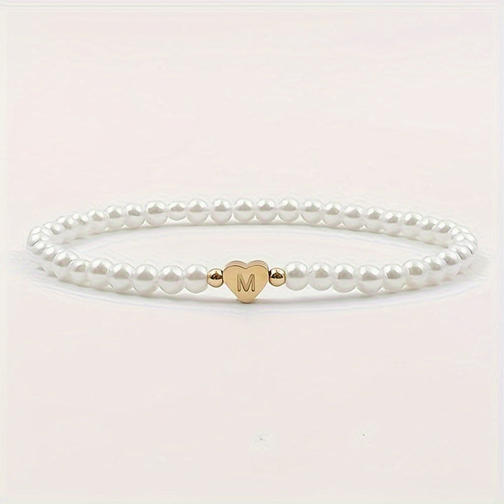 Bracelet Chic avec Initiale en Cœur (A–Z)