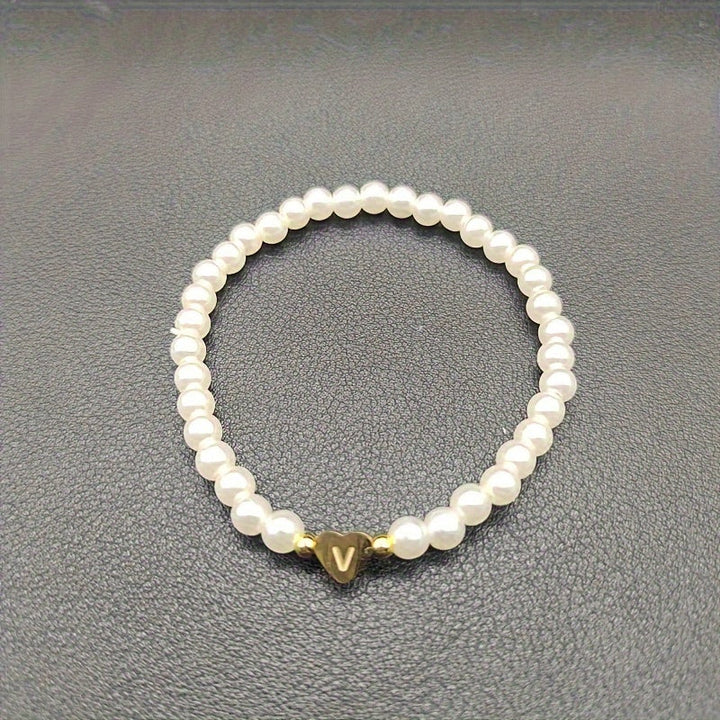 Bracelet Chic avec Initiale en Cœur (A–Z)