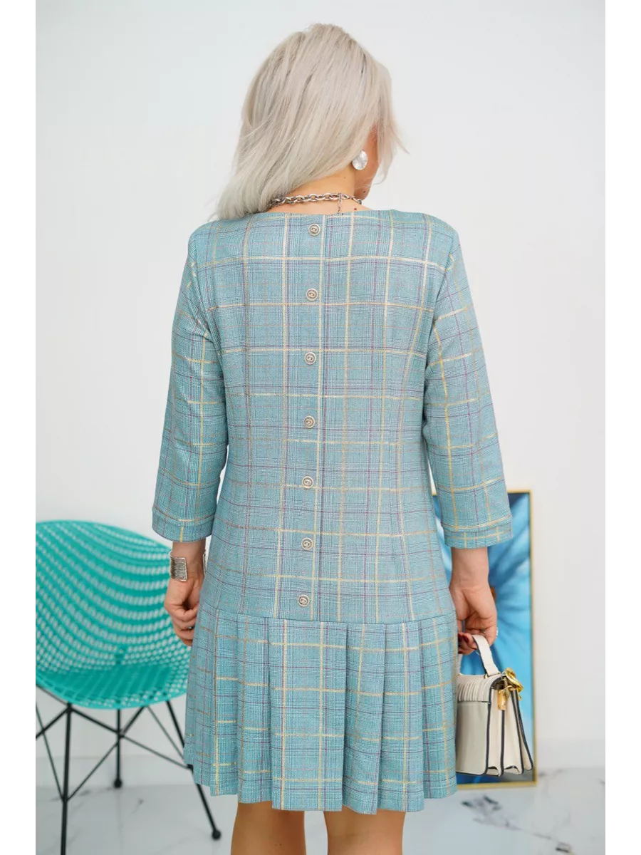 Hélène™ — Robe élégante à carreaux