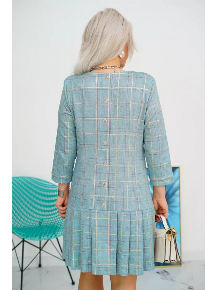Hélène™ — Robe élégante à carreaux