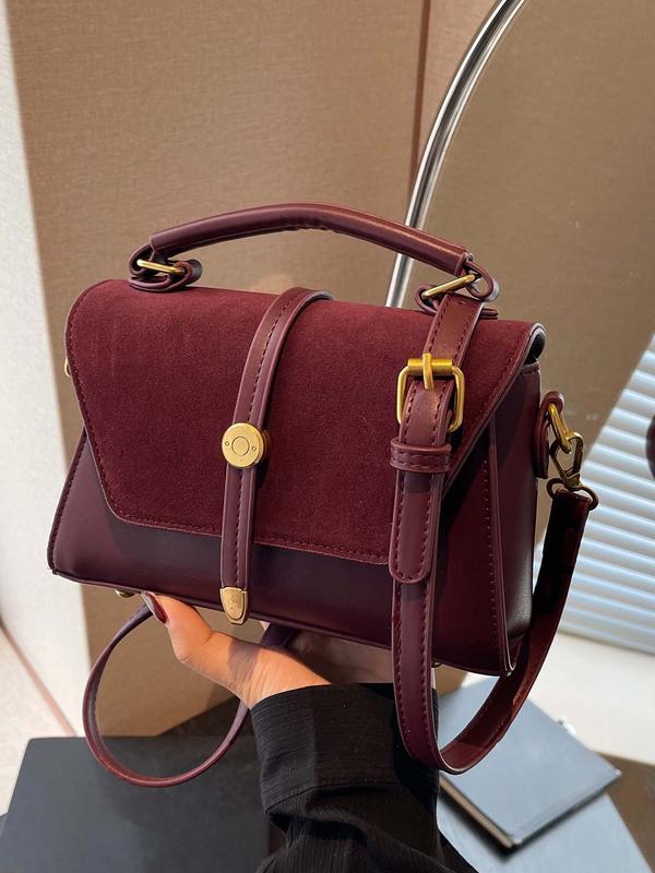 Élodie™ — Sac bandoulière carré chic contrasté