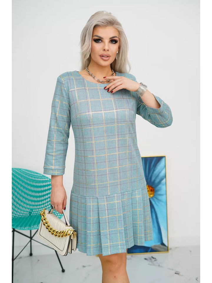 Hélène™ — Robe élégante à carreaux