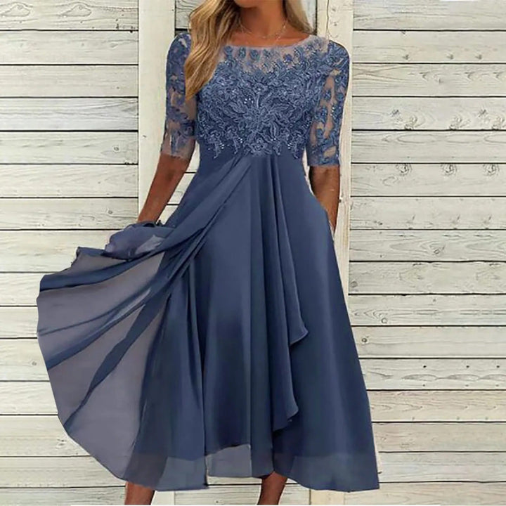 Puck™ - Robe Midi Élégante en Dentelle