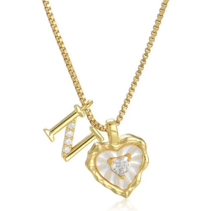 Zorélisse™ — Collier cœur initiale élégance personnalisée