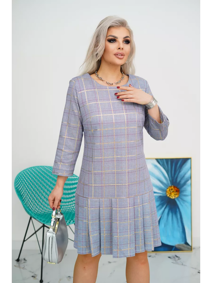 Hélène™ — Robe élégante à carreaux