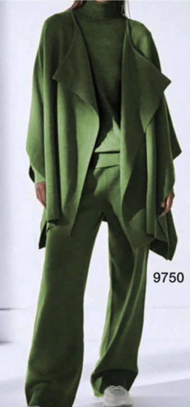 Completo Donna 3 Pezzi “Danny” in Maglia Morbida – Taglie 38–60