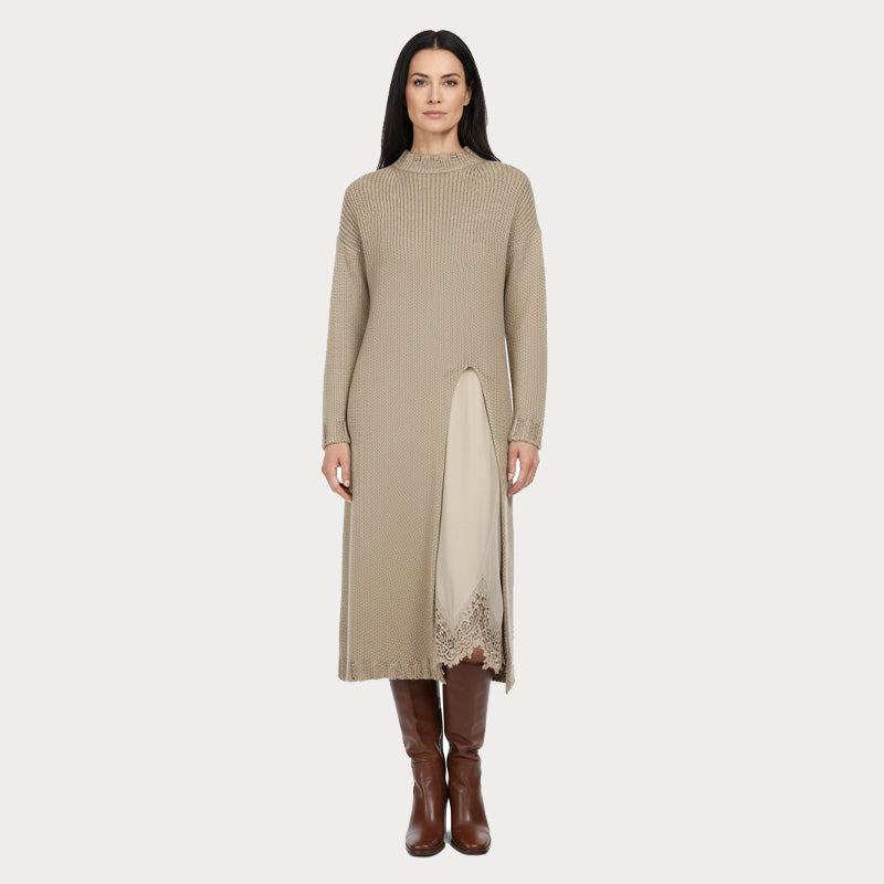 Françoise™ | Ensemble robe + pull chaud et élégant