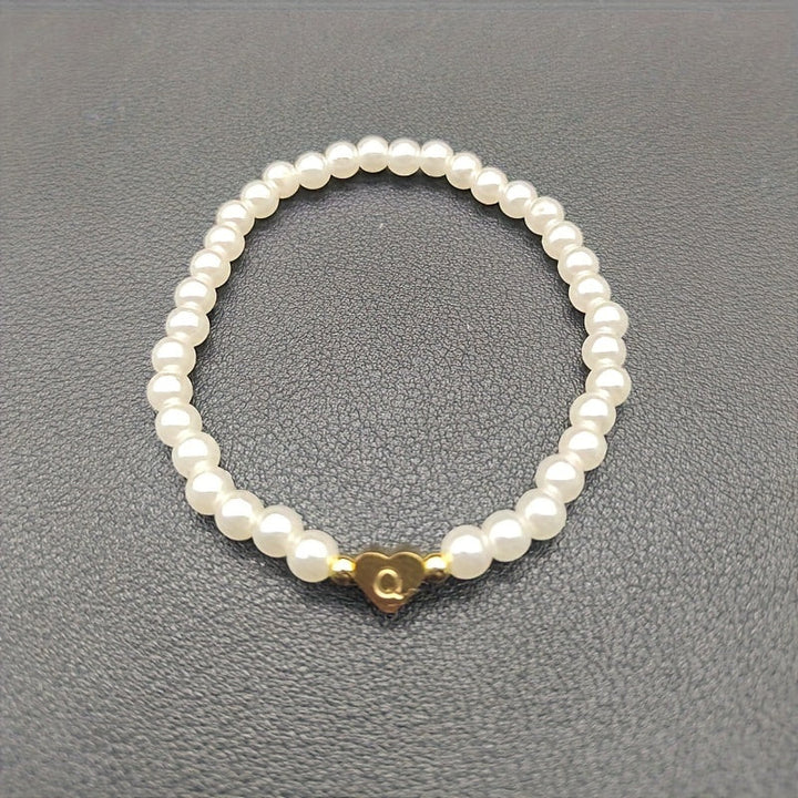 Bracelet Chic avec Initiale en Cœur (A–Z)