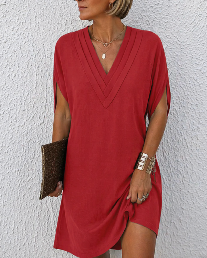 Heike | Robe avec décolleté en V
