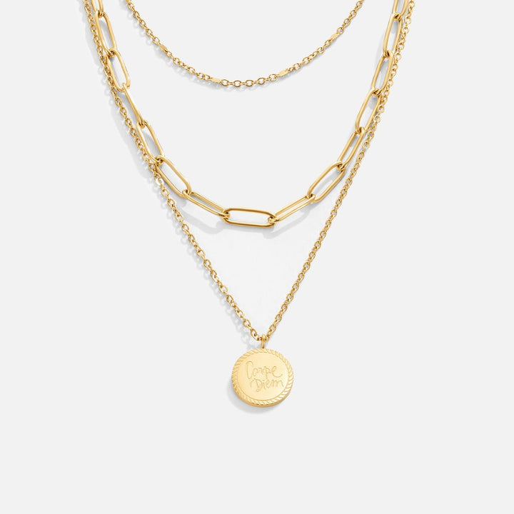 Layered Necklace with Vintage Piece