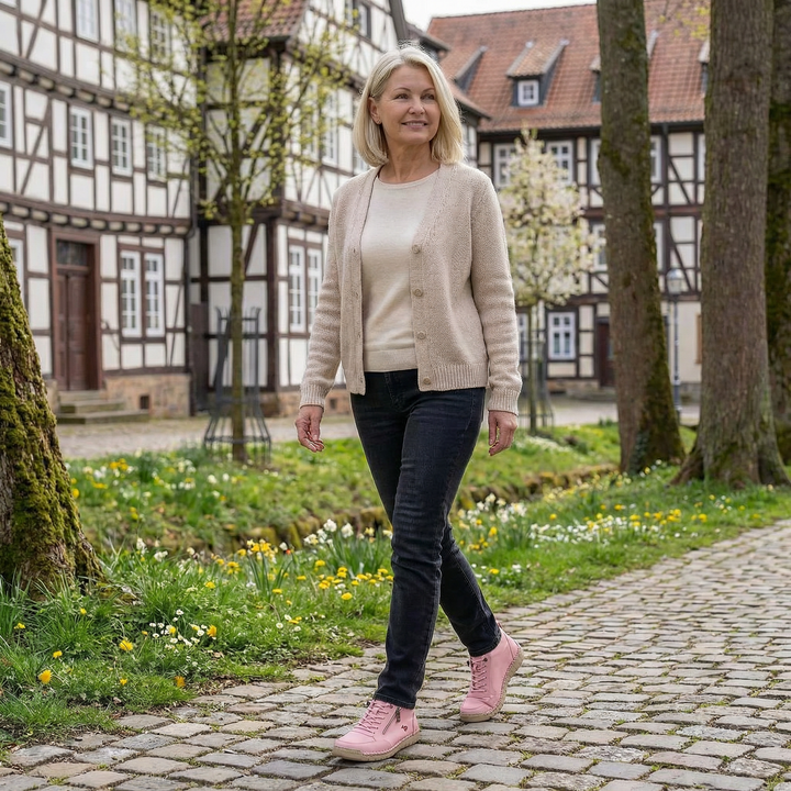 Flora Chaussures Orthopédiques Confortables avec Fermeture Éclair