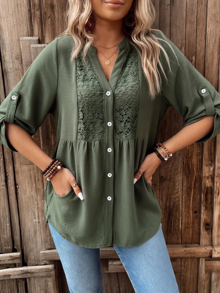 Lucienne™ — Blouse élégante en coton au charme naturel