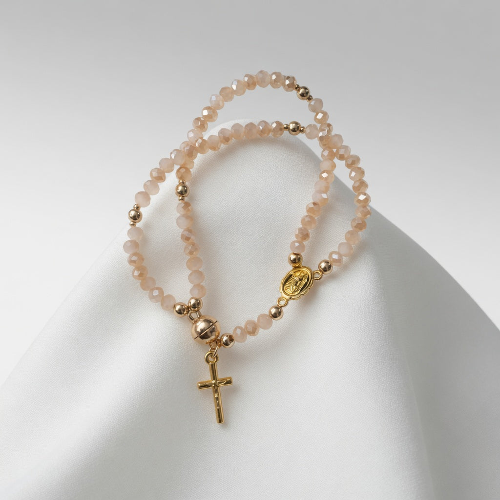 Loïsette™ — Bracelet perles dorées breloque délicatesse féminine
