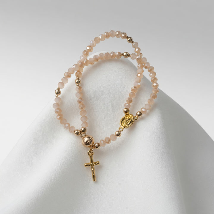 Loïsette™ — Bracelet perles dorées breloque délicatesse féminine