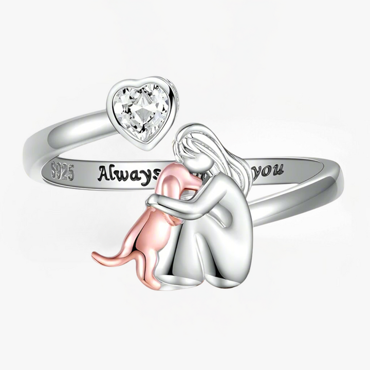 Anne™ – Bague avec Icône Animaux (Rose)