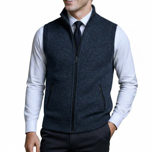 Harlain™ – Le gilet zippé alliant élégance et confort intemporel