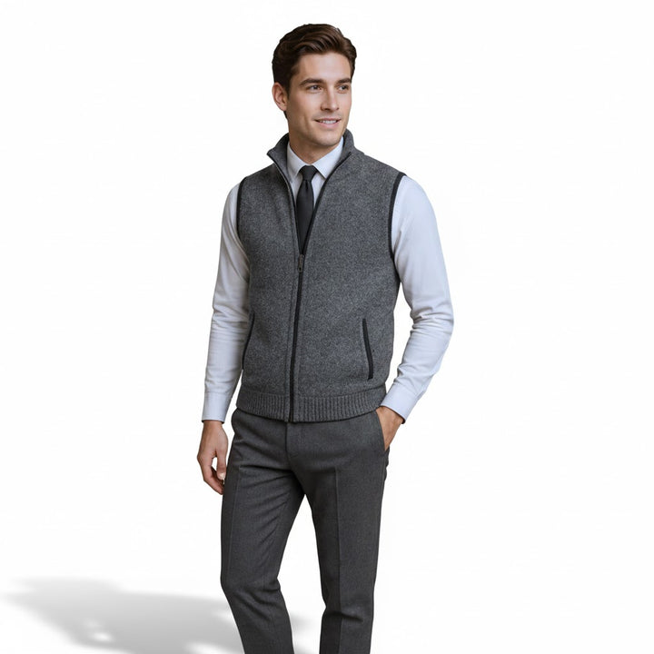 Harlain™ – Le gilet zippé alliant élégance et confort intemporel