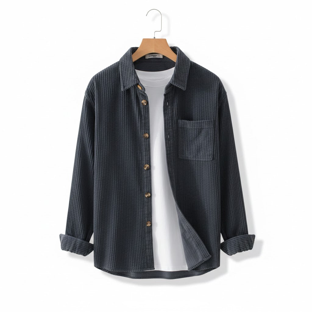 RAFAEL™ | Chemise Velours Côtelé Élégance Intemporelle