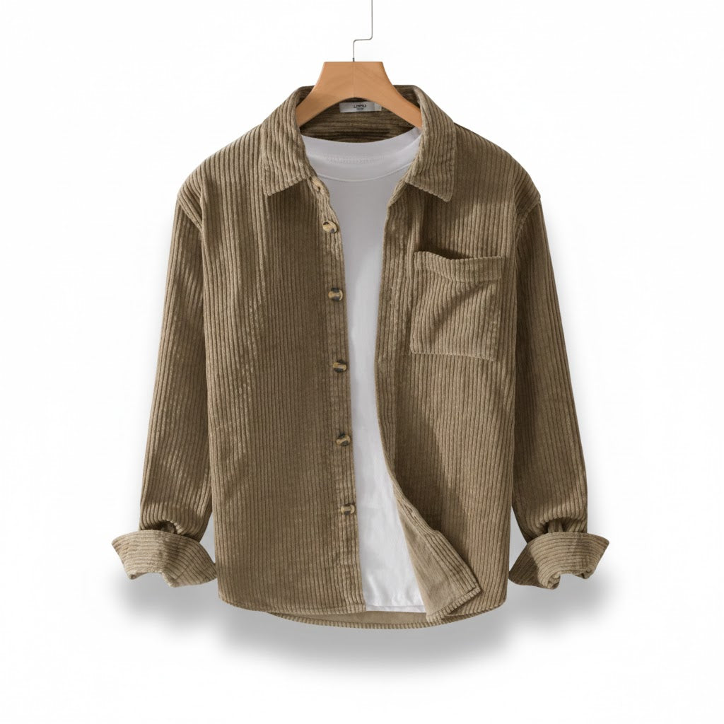 RAFAEL™ | Chemise Velours Côtelé Élégance Intemporelle