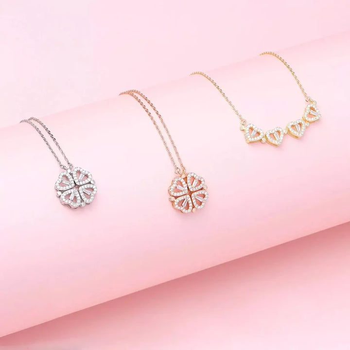 Trèflette™ — Collier pendentif trèfle cristaux coffret cadeau